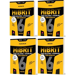 Hız Yayınları 2026 6. Sınıf Matematik Türkçe Fen Ingilizce Hibrit - Konu Seti 4 Kitap