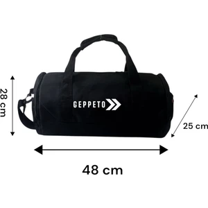 Unisex, Askılı, Seyahat, Günlük, Fitness  Silindir Spor Çantası ve Ayakkabı Filesi