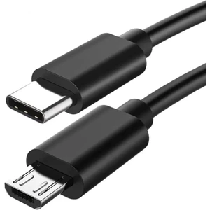 4442 Type-C To Micro USB Çevirici Dönüştürücü Kablo 80 cm Type-C (Usb-C) → Micro USB Dönüşüm 480 Mbps’ye Kadar Veri Aktarım Hızı Ters Takılabilir Type-C Uç Tasarımı
