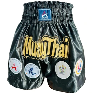 Muay Thai Müsabaka Şortu (Siyah) AR10059