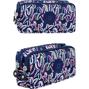 Unisex Krinkıl Kumaş Kalemlik – Su Geçirmez, Dayanıklı, Çift Bölmeli, Çok Gözlü Kalem Kutusu | Okul ve Ofis Kullanımı Için Hafif ve Geniş Iç Hacimli Tasarım