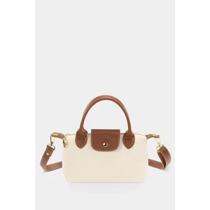 Kanvas Krem El Ve Omuz Çok Yönlü Pu Deri Çapraz Asklı Çanta 255 