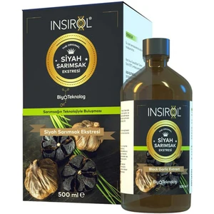 Insirol Siyah Sarımsak Ekstresi 500 ml – Bitkisel Özlerle Zenginleştirilmiş Sıvı Takviye Edici Gıda