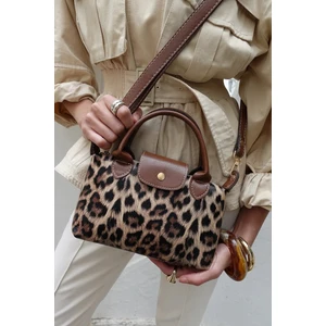 Leopar Desenli El Ve Omuz Çanta Çok Yönlü Pu Deri Çapraz Asklı Çanta 255 