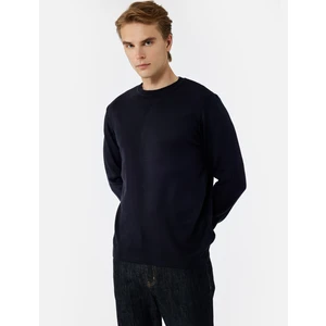 Uzun Kollu Bisiklet Yaka Basic Triko Kazak