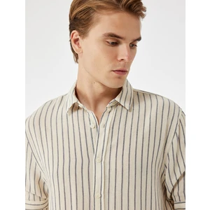 Regular Fit Pamuklu Klasik Yaka Uzun Kollu Gömlek