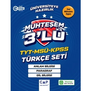 Çap Yayınları Tyt Msü Kpss Türkçe Seti