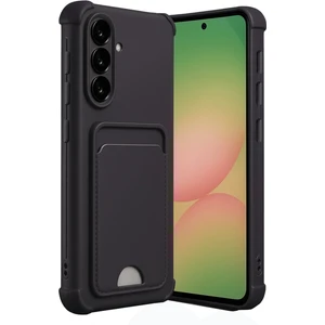 Samsung Galaxy A36 Kılıf Kamera ve Köşe Korumalı Kartlıklı Cüzdanlı Yumuşak Silikon Kapak
