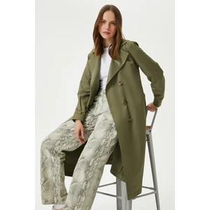 Kadın Light Mevsimlik Haki Trençkot