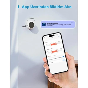 Akıllı Sıcaklık ve Nem Sensörü ve Hub MS100FH (Apple Home Destekli)