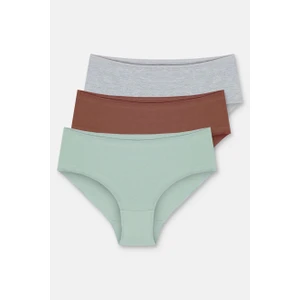 3'lü Paket Yüksek Bel Slip Külot