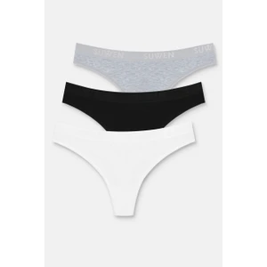 3 Lü Pamuklu String Külot