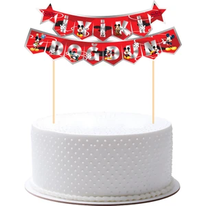 Deniz Parti Mickey Mouse Pasta Üstü Banner