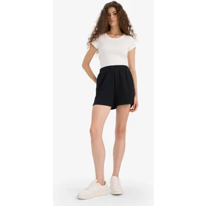 Regular Fit Beli Lastikli Cepli Şort F6776AX25HS