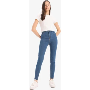 Jegging Yüksek Bel Bilek Boy Dar Paça Basic Düz Jean Pantolon B7498AX25SP