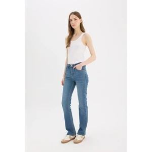 Yüksek Bel Geniş Paça Jean Pantolon D7972AX25SP