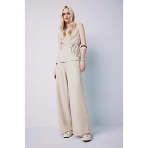 Wide Leg Geniş Paça Basic Düz Pike Pantolon E5784AX25SP