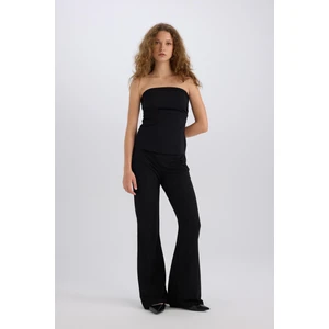 Yılbaşı Temalı Flare Fit Düz Paça Bürümcük Pantolon E1870AX24WN