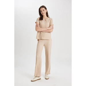 Bürümcük Pantolon Wide Leg Geniş Bol Paça Beli Lastikli C0200AX24SP
