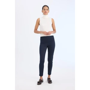 Sigaret Normal Bel Düz Paça Saten Kumaş Kumaş Pantolon J8743AZ25SM
