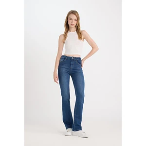 Bootcut Normal Bel Cepli Uzun Jean Yıkamalı Pantolon D5527AX24WN