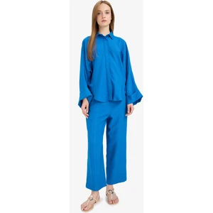 Harem Keten Karışımlı Geniş Paça Pantolon D9732AX25SM