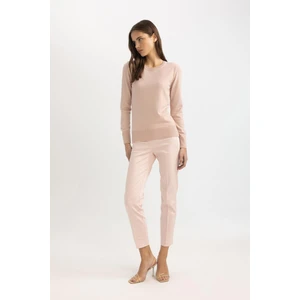 Sigaret Normal Bel Düz Paça Basic Düz Saten Kumaş Pantolon J8743AZ24SM