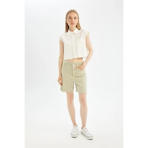 Coool Regular Fit Normal Bel Kısa Paça Gabardin Şort D0964AX24SM