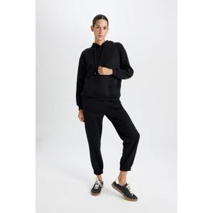 Kalın Jogger Kışlık Eşofman Altı Beli Paçası Lastikli Bağcıklı Cepli V2700AZ24WN