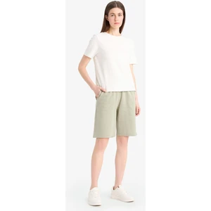 Regular Fit Normal Bel Düz Paça Bermuda Şort N7439AZ25HS