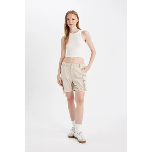 Coool Regular Fit Normal Bel Kısa Paça Gabardin Şort D1006AX24SM