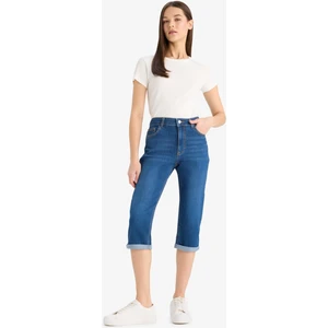 Normal Bel Cepli Katlamalı Paça Jean Kapri E2178AX25SM