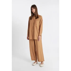 Geniş Paça Basic Düz Harem Pantolon C6483AX24SM