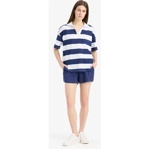 Regular Fit Beli Bağcıklı Normal Bel Düz Paça Şort C7600AX25SM
