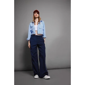 Coool Wide Leg Geniş Bol Paça Normal Bel Palazzo Pantolon Cepli Şerit Detaylı D4404AX24AU