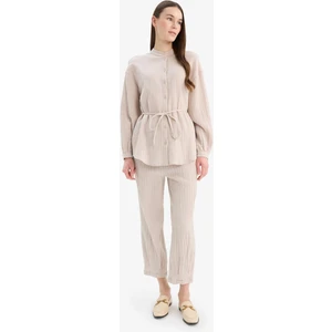 Basic Düz Cepli Müslin Harem Pantolon E5359AX25SP