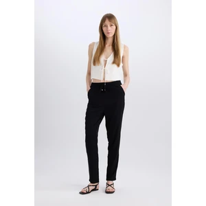 Belmando Harem Kumaş Pantolon Cepli Normal Bel Basic Düz Paça L3164AZ24SM