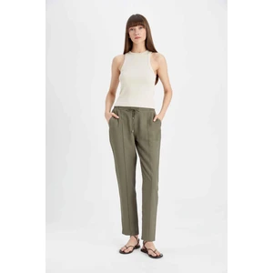 Jogger Pantolon Lastikli Bel Bağcıklı Basic Düz Paça D2573AX24AU