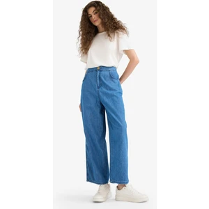 Culotte Beli Lastikli Kısa Paça Bilek Boy Jean Pantolon E3041AX25SM