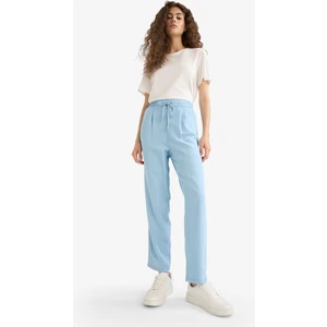 Pull On Carrot Fit Yüksek Bel Bilek Boy Tensel Yıkamalı Pantolon D8236AX25SM