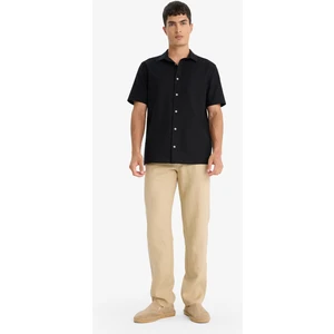 %100 Keten Relax Fit Rahat Kesim Düz Paça Yazlık Pantolon C1117AX25SP