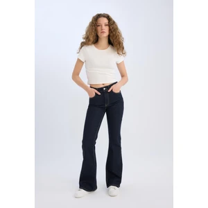 Mia Flare Fit Normal Bel Uzun Jean Pantolon E3877AX25SP