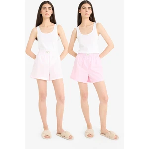 Regular Fit Kısa Boy Poplin 2'li Pijama Alt-Fall in Love E4342AX25SM