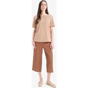Beli Lastikli Basic Düz Cepli Kapri E4390AX25SM