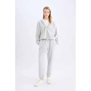 Coool Basic Düz Jogger Eşofman Altı Beli Paçası Lastikli E1478AX24WN