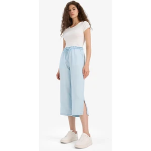 Pull On Culotte Yüksek Beli Lastikli Tensel Yıkamalı Pantolon D8240AX25SM