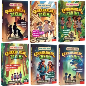 Kahramanlar Takımı Serisi (6 Kitap)   Okuma Alışkanlığı Kazandıran Set  Büyük Yazı Görsel Şölen