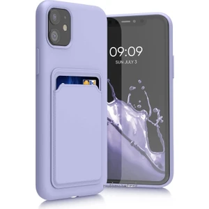 Iphone 11 Kılıf Kamera ve Köşe Korumalı Kartlıklı Cüzdanlı Yumuşak Renkli Silikon Kapak Içi Kadife