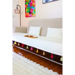 Home Koltuk Örtüsü Püsküllü Çekyat Örtüsü 200 x 95