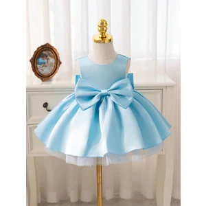 Kız Bebek Seda Model Bebe Mavisi Doğum Günü Elbise